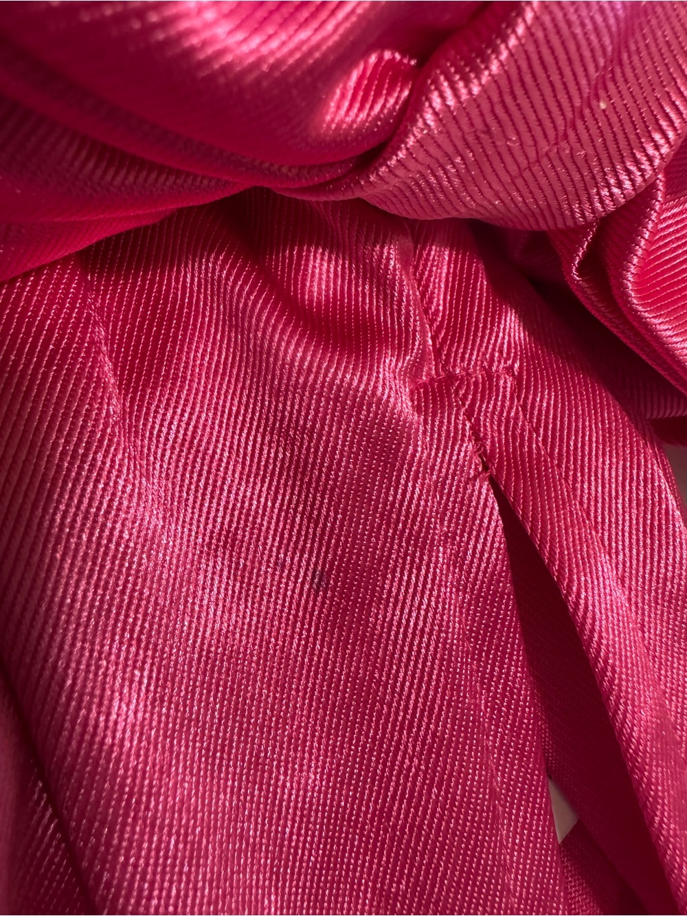ASOS Pink Satin Strapless Mini Dress Bow Detail XS Y2K Party - Picture 13 of 14
